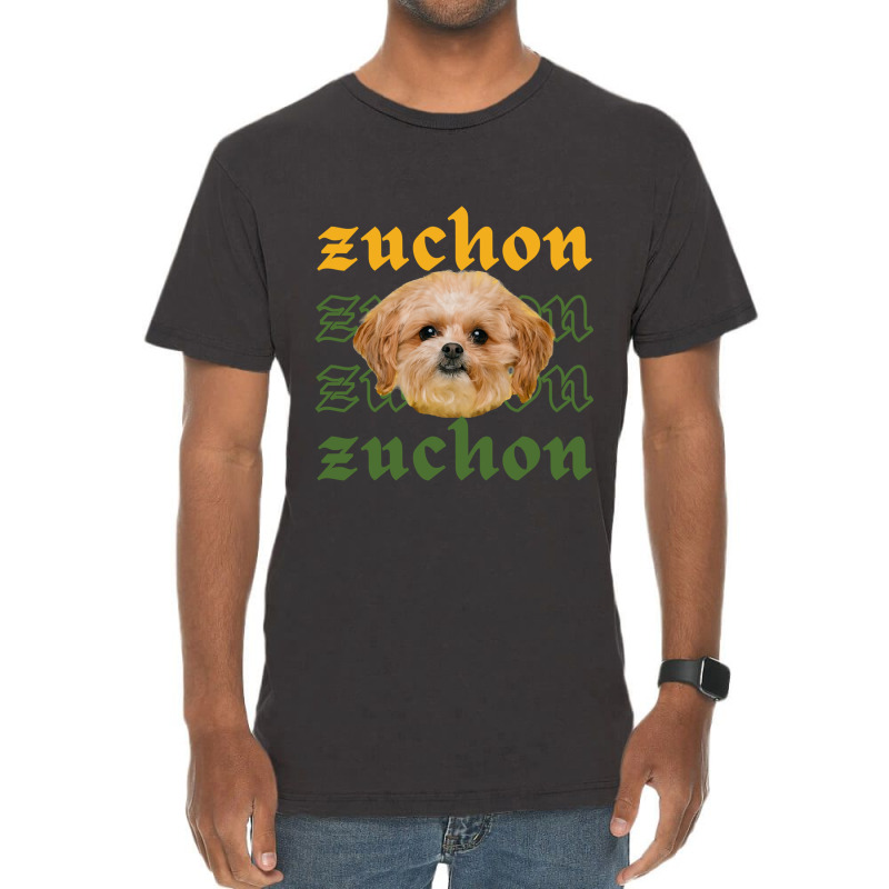 Zuchon Mom, Zuchon Dog, Shichon Puppy, Shichon Puppies             (6) Vintage T-shirt | Artistshot