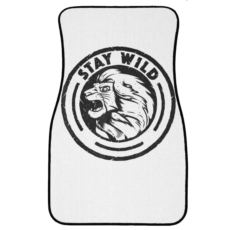 Funny Lion King Stay Wild Front Car Mat | Artistshot