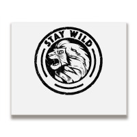 Funny Lion King Stay Wild Metal Print Horizontal | Artistshot