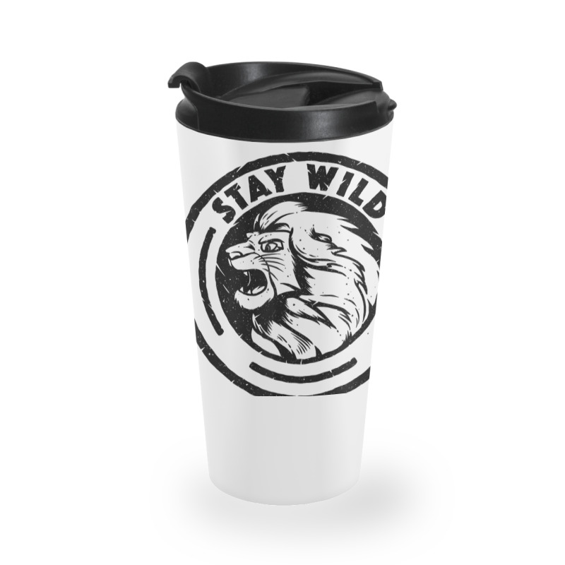 Funny Lion King Stay Wild Travel Mug | Artistshot