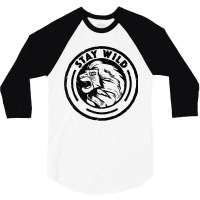 Funny Lion King Stay Wild 3/4 Sleeve Shirt | Artistshot