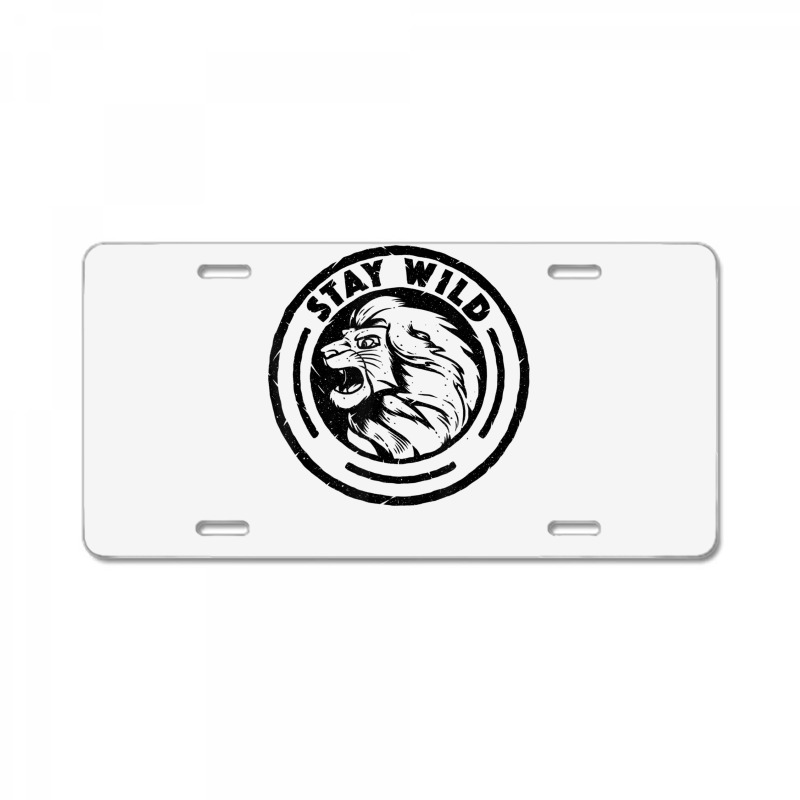 Funny Lion King Stay Wild License Plate | Artistshot