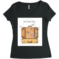 Its Time To Travel, Buon Ferrogosto Women's Triblend Scoop T-shirt | Artistshot