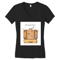 Its Time To Travel, Buon Ferrogosto Women's V-neck T-shirt | Artistshot