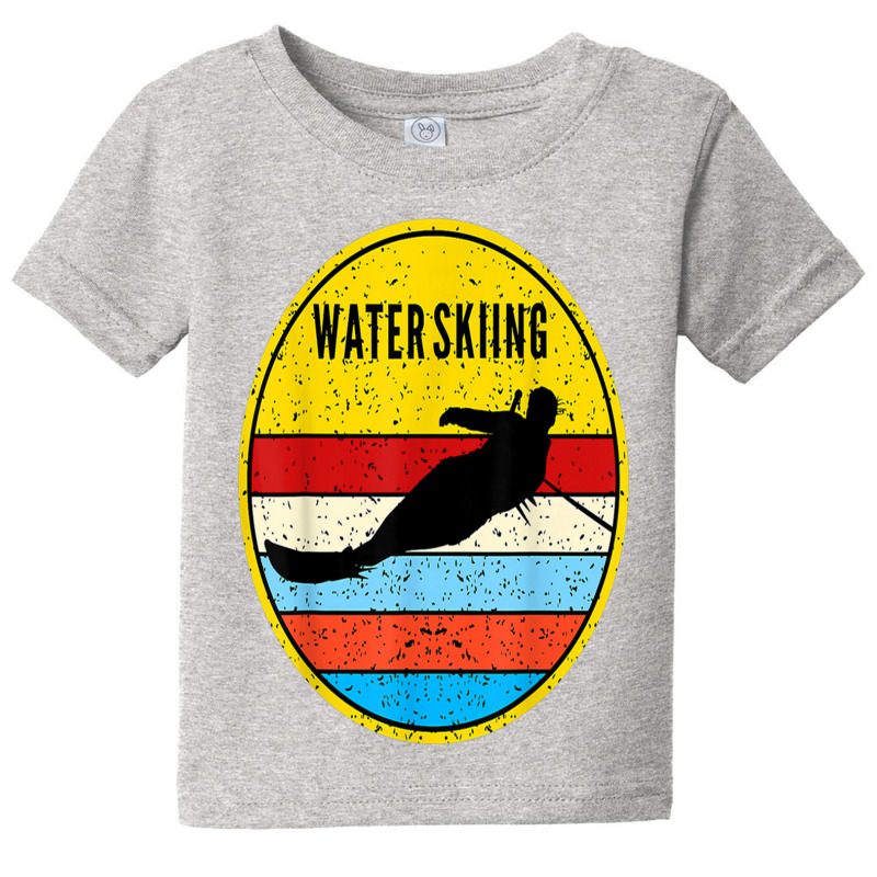 Aad,water Skiing Retro Waterski Ski Water Sports Baby Tee by cm-arts | Artistshot