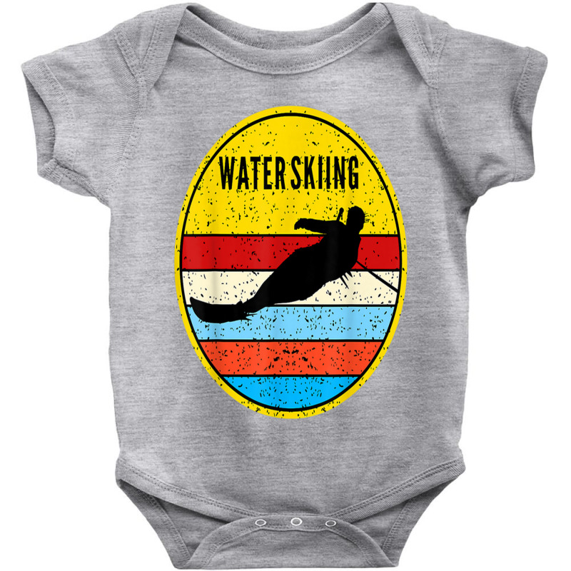 Aad,water Skiing Retro Waterski Ski Water Sports Baby Bodysuit by cm-arts | Artistshot