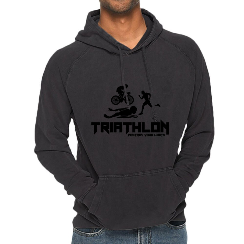 Triathlon Vintage Hoodie by cm-arts | Artistshot