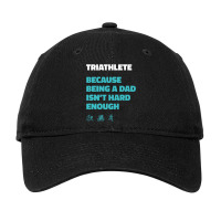 Triathlon Dad Adjustable Cap | Artistshot