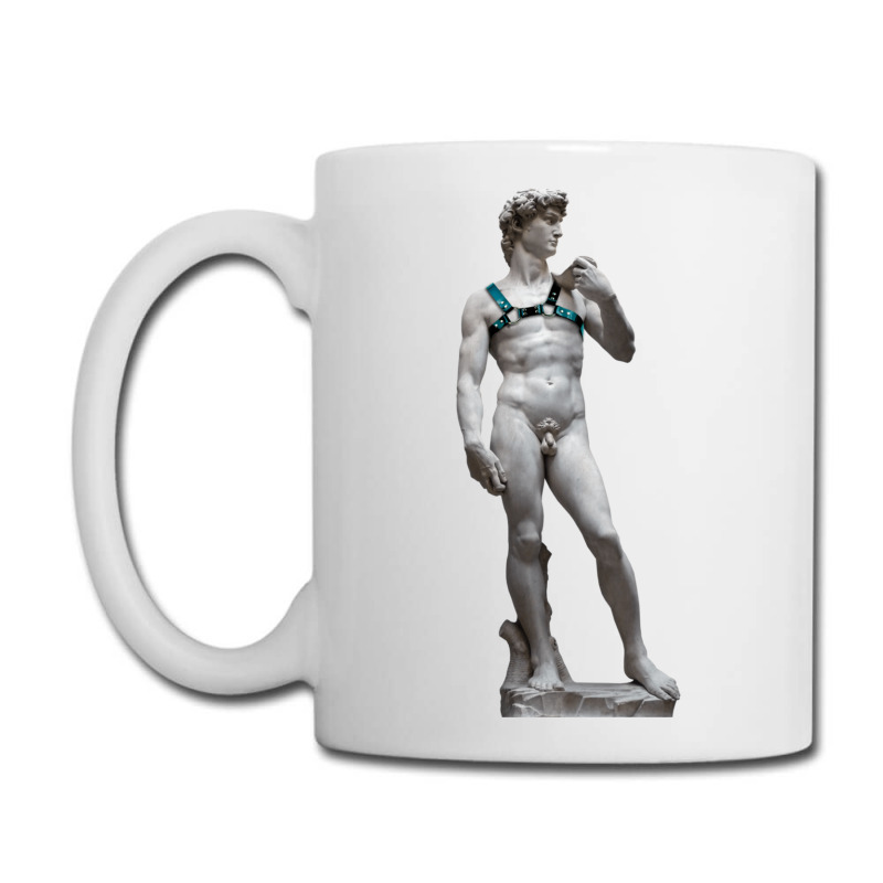 Michelangelo David Leather Harness Sculpture Art Male Statue Torso Coffee Mug | Artistshot