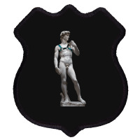 Michelangelo David Leather Harness Sculpture Art Male Statue Torso Shield Patch | Artistshot