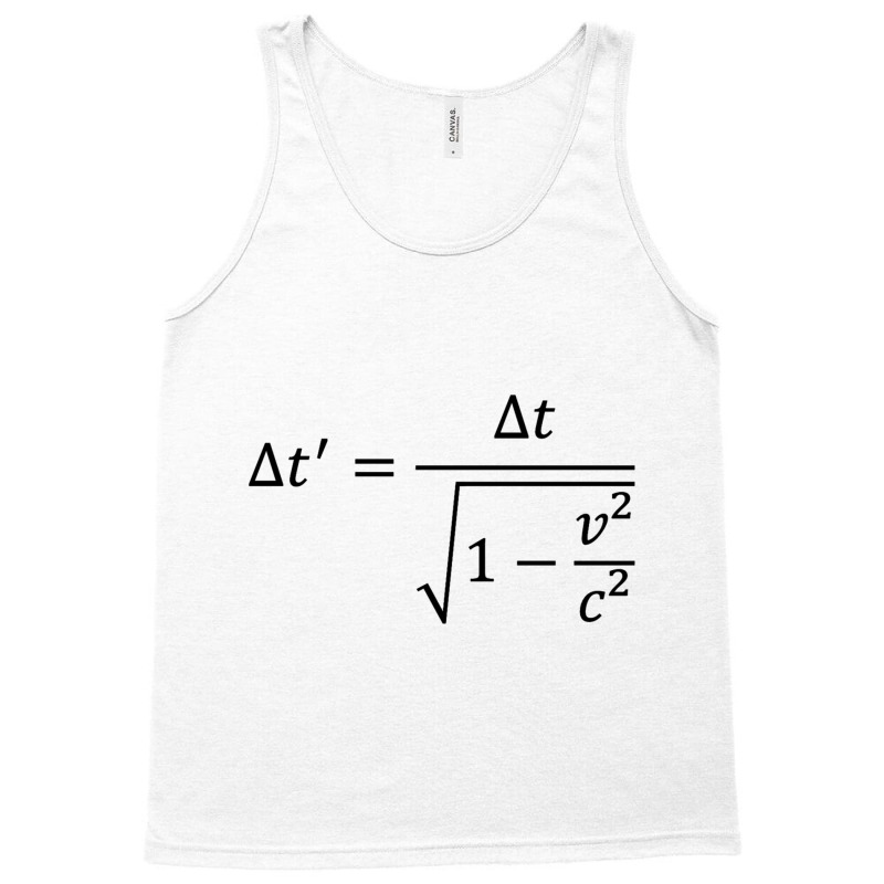 Time Dilation Of Special Relativity, Physics Equation Long Sleeve T Sh Tank Top by cm-arts | Artistshot