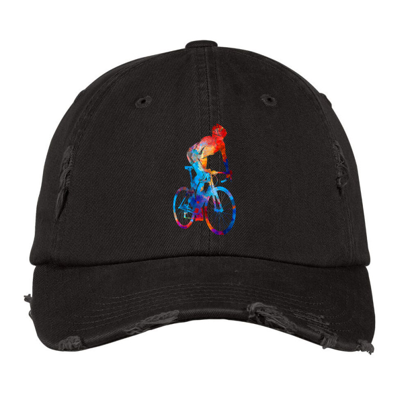 Woman Triathlon Cycling 06 Vintage Cap by cm-arts | Artistshot