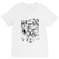 Funny Nightmare Before Christmas Sally Fearfully Ever After V-neck Tee | Artistshot