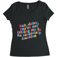 No Secondary Locations Women's Triblend Scoop T-shirt | Artistshot