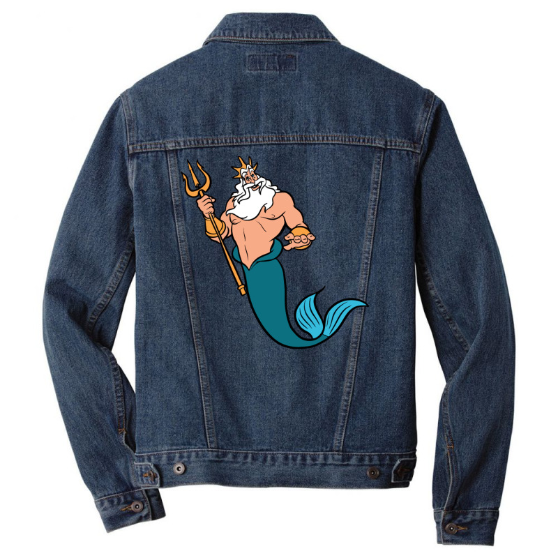 King Triton Men Denim Jacket by jamaikan | Artistshot