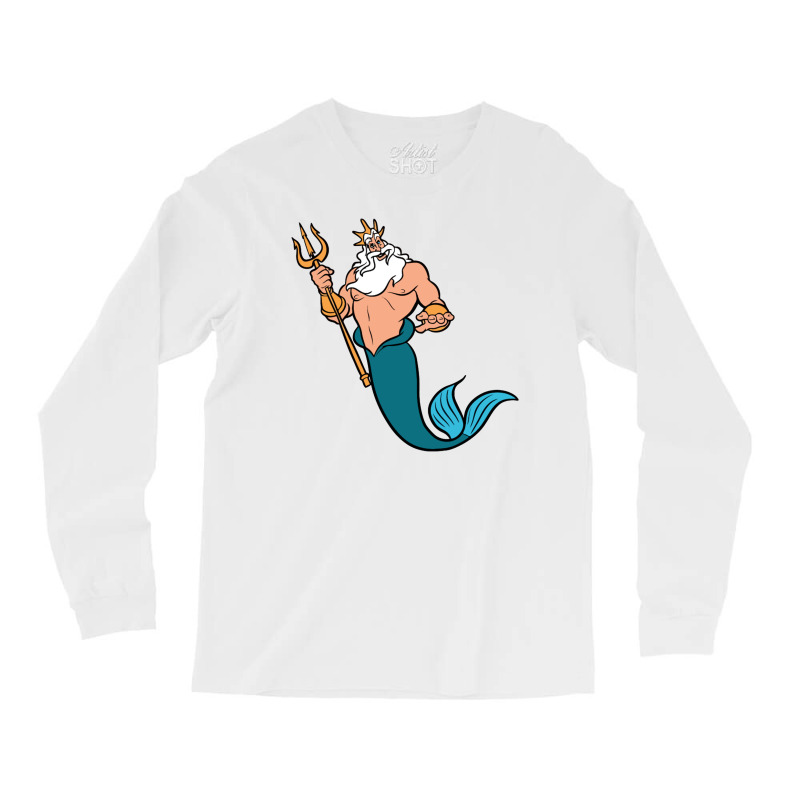 King Triton Long Sleeve Shirts by jamaikan | Artistshot