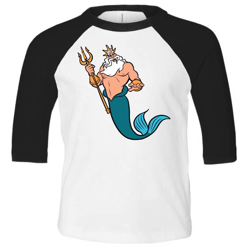 King Triton Toddler 3/4 Sleeve Tee by jamaikan | Artistshot