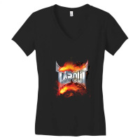 Tap Out Explosion  Long Sleeve Women's V-neck T-shirt | Artistshot