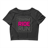 Swimriderun  Pink Crop Top | Artistshot