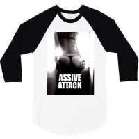 Assive Attack 3/4 Sleeve Shirt | Artistshot