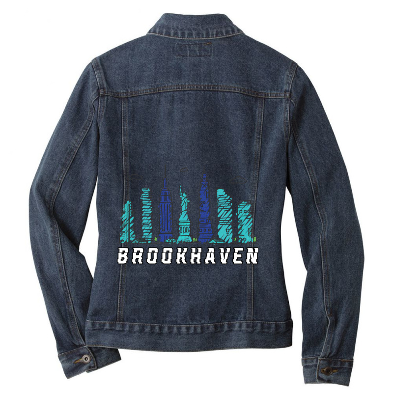 Brookhaven Long Island New York Ladies Denim Jacket by cm-arts | Artistshot