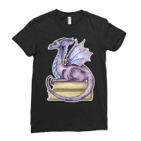 Amy Brown Story Time Book Dragon Long Sleeve T Shirt Ladies Fitted T-shirt | Artistshot