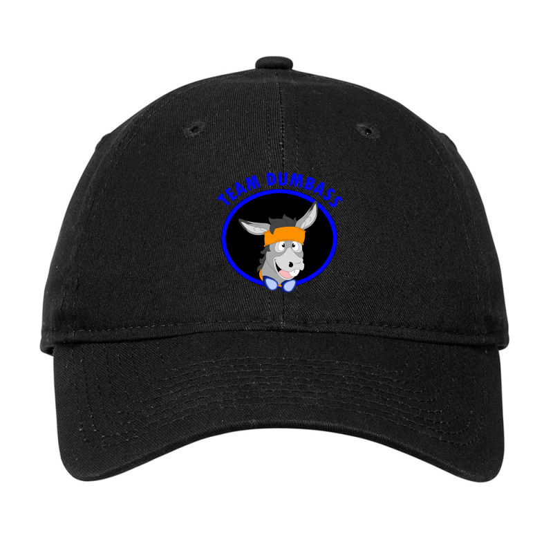 Team Dumbass Donkey Headshot Adjustable Cap by cm-arts | Artistshot