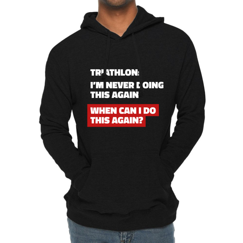 That Triathlon Feeling Lightweight Hoodie by cm-arts | Artistshot