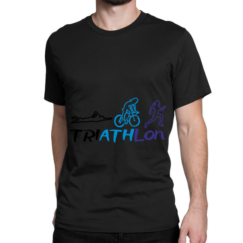 Thriatlon Woman Fitted Classic T-shirt by cm-arts | Artistshot