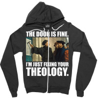 Martin Luther 95 Theses Meme Painting Reformation Day Gift Zipper Hoodie | Artistshot