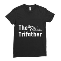 Triathlete Definition   Triathlon Dad  I Support My Fathers Threesome  Ladies Fitted T-shirt | Artistshot