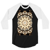 Modern Glowing Floral Art Design 3/4 Sleeve Shirt | Artistshot