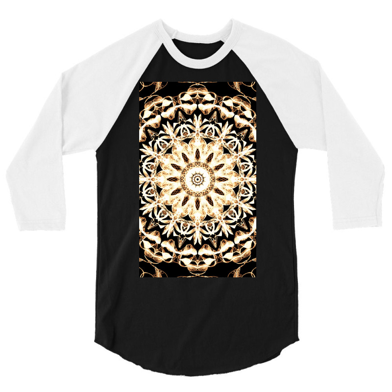 Modern Glowing Floral Art Design 3/4 Sleeve Shirt | Artistshot