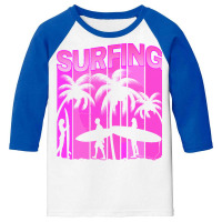 Summer T  Shirtsurf Surfer Summer Surfing Family Vacation Mode T  Shir Youth 3/4 Sleeve | Artistshot