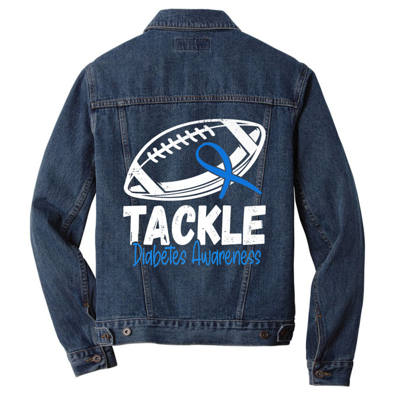 Tackle Diabetic Blue Diabetes Type 1 Awareness Warrior Men Premium T S Men Denim Jacket by cm-arts | Artistshot