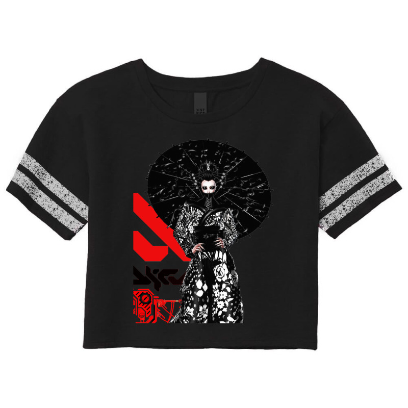 Cyberpunk Geisha Futurist Urban Style Scorecard Crop Tee by cm-arts | Artistshot