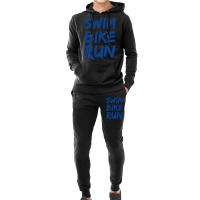 Swim Bike Run, Triathlon Cool Design Hoodie & Jogger Set | Artistshot