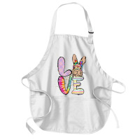 Funny Easter Bunny With Glasses For Women And Rabbit Lover T Shirt Medium-length Apron | Artistshot