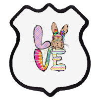 Funny Easter Bunny With Glasses For Women And Rabbit Lover T Shirt Shield Patch | Artistshot