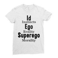 Id Ego Superego Instincts Reality Morality Funny Psychology Tank Top Ladies Fitted T-shirt | Artistshot