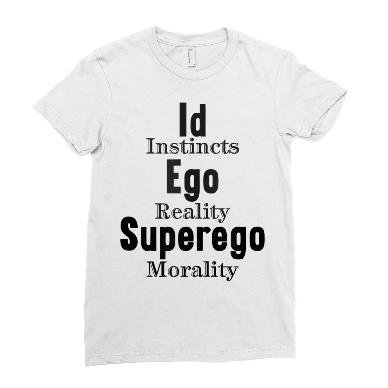 Id Ego Superego Instincts Reality Morality Funny Psychology Tank Top Ladies Fitted T-Shirt by cm-arts | Artistshot