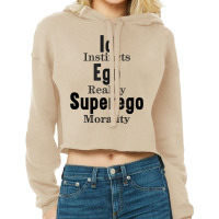 Id Ego Superego Instincts Reality Morality Funny Psychology Tank Top Cropped Hoodie | Artistshot