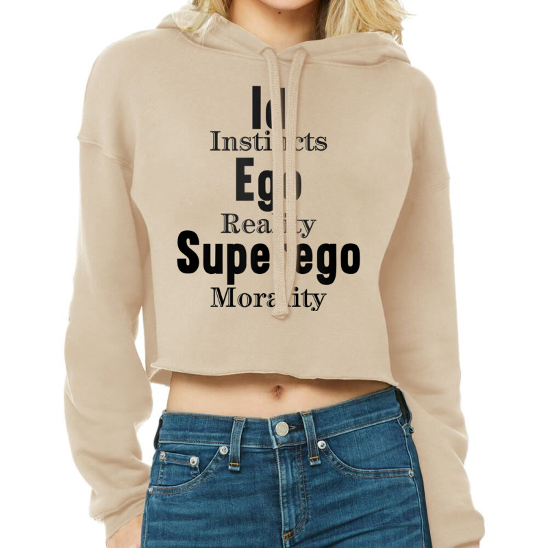 Id Ego Superego Instincts Reality Morality Funny Psychology Tank Top Cropped Hoodie by cm-arts | Artistshot