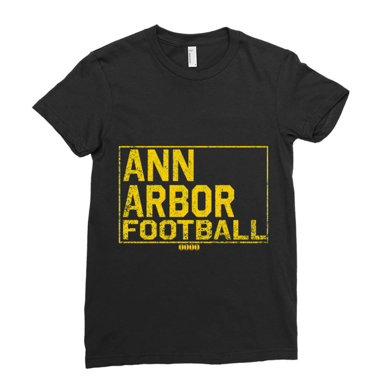 Ann Arbor Tball College Town Located In Michigan Ladies Fitted T-Shirt by cm-arts | Artistshot