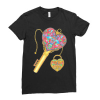 Love Key And Locket Ladies Fitted T-shirt | Artistshot