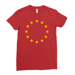 the flag of europe Ladies Fitted T-Shirt | Artistshot