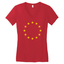 the flag of europe Women's V-Neck T-Shirt | Artistshot