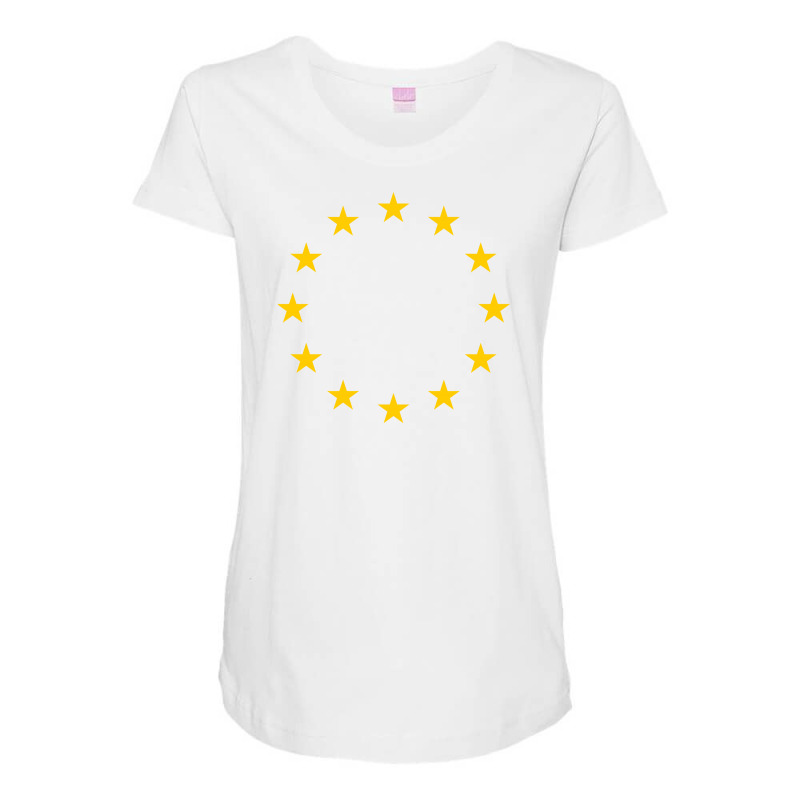 The Flag Of Europe Maternity Scoop Neck T-shirt | Artistshot