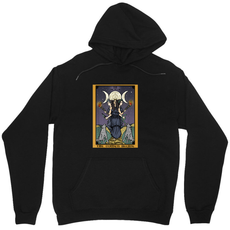 The Goddess Hecate Tarot Card Triple Moon Wiccan Pagan Witch Unisex Hoodie by ReginaldLewisMay | Artistshot