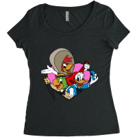 Three Caballeros Love Women's Triblend Scoop T-shirt | Artistshot